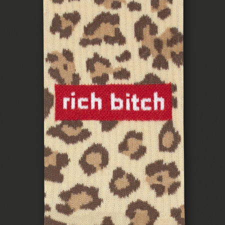 фото Шкарпетки Leopard Rich Bitch, розмір 35-39