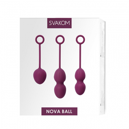 фото Набір вагінальних кульок зі зміщеним центром ваги Svakom Nova Violet