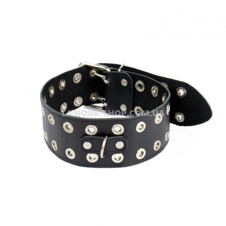 фото Нашийник Art of Sex - Tessa, натуральна шкіра, колір чорний