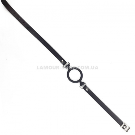 фото Кляп-розширювач  Art of Sex – Gag Ring, чорний, натуральна шкіра