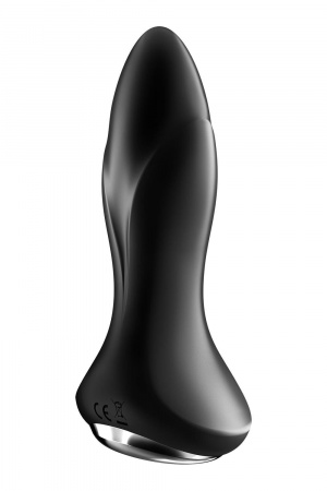 фото Анальна смарт вібропробка із перлинним масажем Satisfyer Rotator Plug 1+ Black