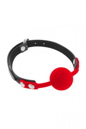 фото Классический кляп с силиконовым шариком Fetish Tentation Silicone Gag Ball Red