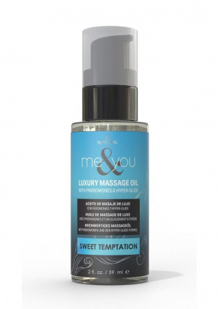 фото Масажна олія Sensuva Me&You  (Vanilla, Sugar & Sweet Pea) 59 мл