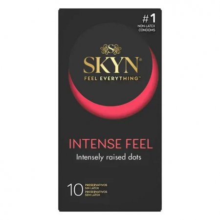 фото Безлатексні преміум-презервативи SKYN Intense Feel 10 шт, точковий рельєф
