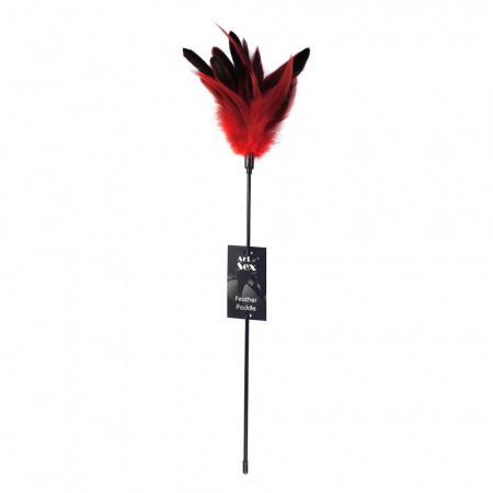 фото Лоскітка червона Art of Sex - Feather Paddle, перо молодого півня