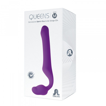 фото Безремінний страпон Adrien Lastic Queens M, регульований вигин