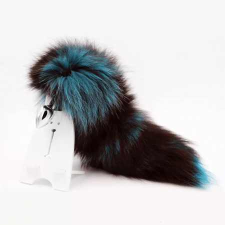 фото Анальна пробка з натуральним хвостом