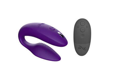 фото Смарт-вібратор для пар We-Vibe Sync 2 Purple, 10 віброрежимів, пульт ДК