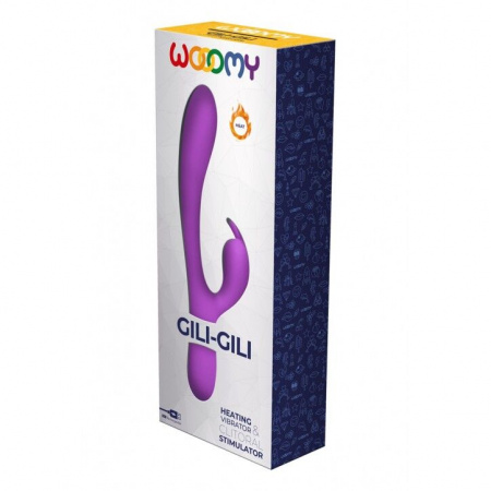 фото Вібратор-кролик Wooomy Gili-Gili Vibrator with Heat Purple