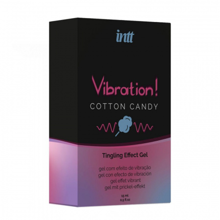 фото Рідкий вібратор Intt Vibration Cotton Candy (15 мл)