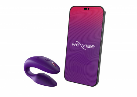 фото Смарт-вібратор для пар We-Vibe Sync 2 Purple, 10 віброрежимів, пульт ДК
