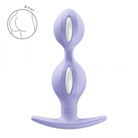 фото Анальні кульки Fun Factory B BALLS DUO Purple, діаметр 3,2 та 3,6 см