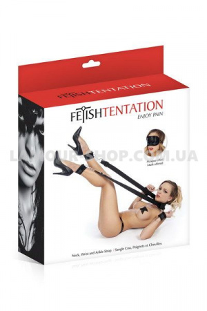 фото Фіксатори для ніг та рук Fetish Tentation Neck, Wrist and Ankle Strap