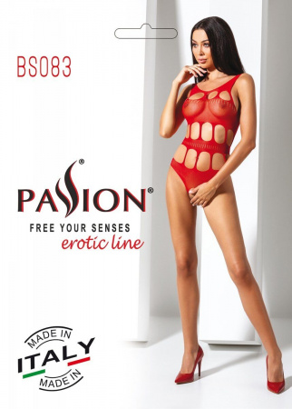 фото Сексуальний боді з вирізами Passion BS083 red