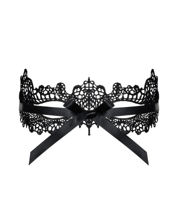 фото Мереживна маска Obsessive A701 mask, єдиний розмір, чорна