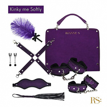 Подарунковий набір для BDSM RIANNE S — Kinky Me Softly Purple: 8 предметів