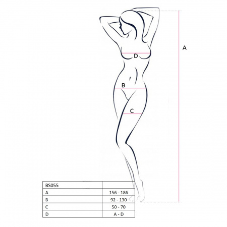 фото Бодістокінг Passion white, комбінезон, імітація панчох і пояса, довгий рукав