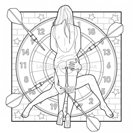 фото Раскраска для взрослых Only girls