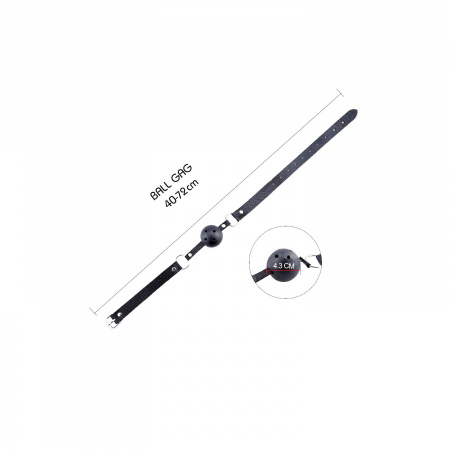 фото Воздухопроницаемый кляп Alive Discretion Black