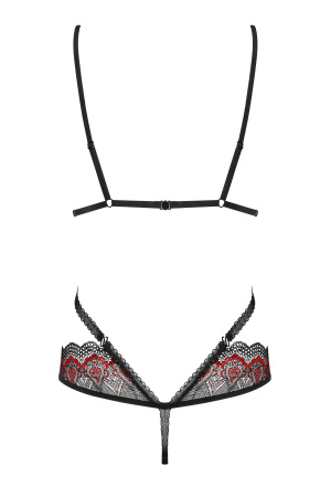фото Боди Obsessive Megies Черно-красный S/M