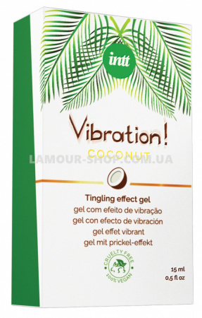 фото Рідкий вібратор Intt Vibration Coconut Vegan (15 мл)