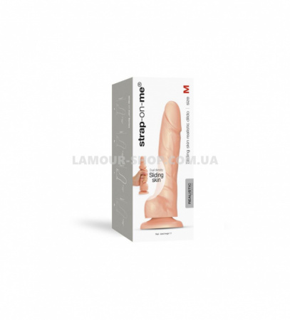 фото Реалістичний фалоімітатор Strap-On-Me Sliding Skin Realistic Dildo Vanille - M