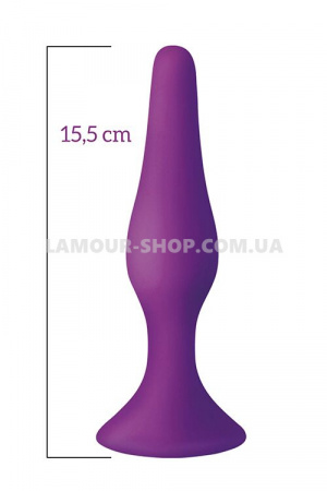 фото Анальная пробка MAI Attraction Toys №35 Purple, длина 15,5см, диаметр 3,8