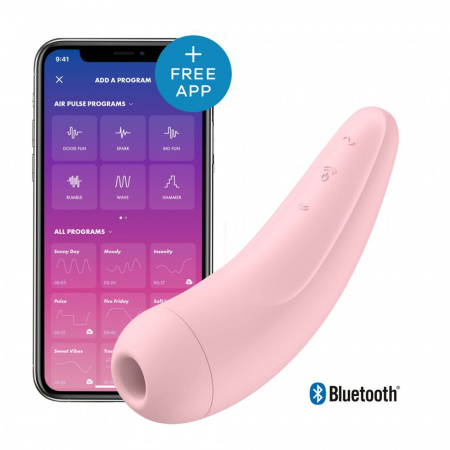 фото Вакуумный клиторальный стимулятор Satisfyer Curvy 2+ Pink