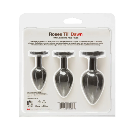 фото Набір анальних пробок BMS Roses Til’ Dawn Silicone Anal Plug Kit Starter 