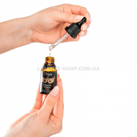 фото Краплі для клітора Orgie Orgasm Drops Vibe!, 15 мл, тепло-холод