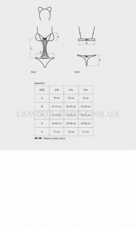 фото Рольовий костюм Obsessive Gepardina 3 pcs costume S/M