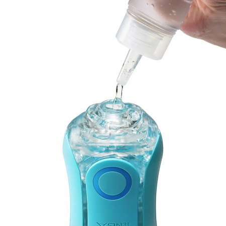 фото Мастурбатор Tenga Flip Orb — Ocean Blue, з можливістю зміни тиску та кульками