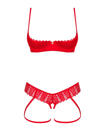 фото Комплект Obsessive Ingridia 2-pcs crotchless set M/L