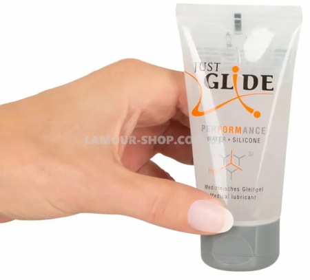 фото Гібридний гель-лубрикант Just Glide Performance, 50 ml