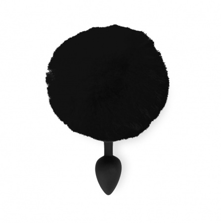 фото Анальна пробка М Art of Sex - Silicone Bunny Tails Butt plug Black