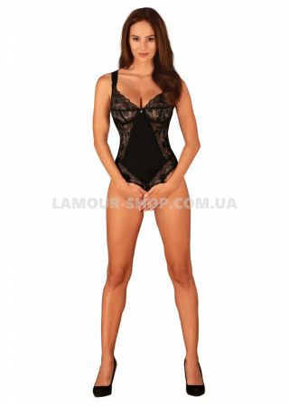 фото Боді Obsessive Donna Dream crotchless teddy XS/S Black