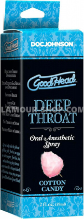 фото Спрей для мінету Doc Johnson GoodHead DeepThroat Spray - Cotton Candy 59 мл