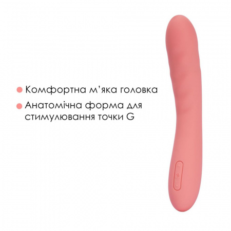 фото Смарт-вібратор з пульсацією Svakom Ava Neo Peach Pink, 15 режимів 