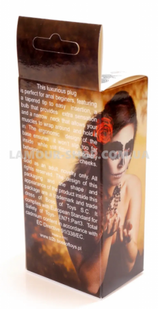 фото Анальна пробка Boss Series - Jewellery Dark Silver BUTT PLUG Red