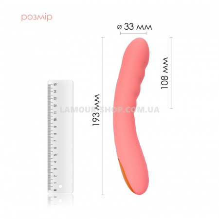 фото Смарт-вібратор з пульсацією Svakom Ava Neo Peach Pink, 15 режимів 