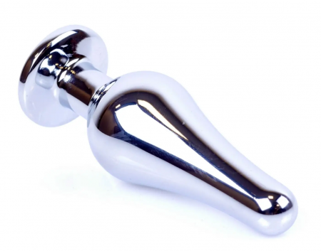 фото Анальна пробка Boss Series - Jewellery Silver BUTT PLUG Clear