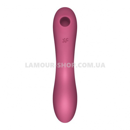 фото Вакуумний стимулятор із вібрацією Satisfyer Curvy Trinity 3 Red
