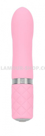 фото Вібратор PILLOW TALK - Flirty Pink з кристалом Сваровські, гнучка голівка