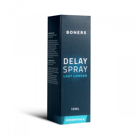 фото Спрей-пролонгатор Boners Delay Spray 15 мл, легкий анестетик лаурет-9 + метил лактат