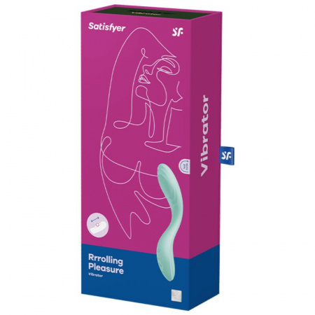 фото Вібратор із перловою стимуляцією точки G Satisfyer Rrrolling Pleasure Mint