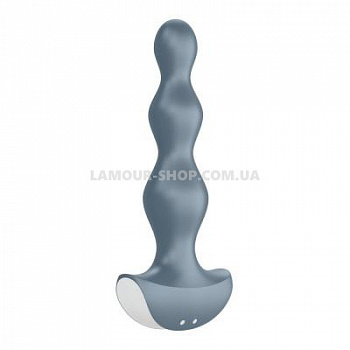 Анальний стимулятор-бусини з двома моторами Satisfyer Lolli-Plug 2 (ice blue)