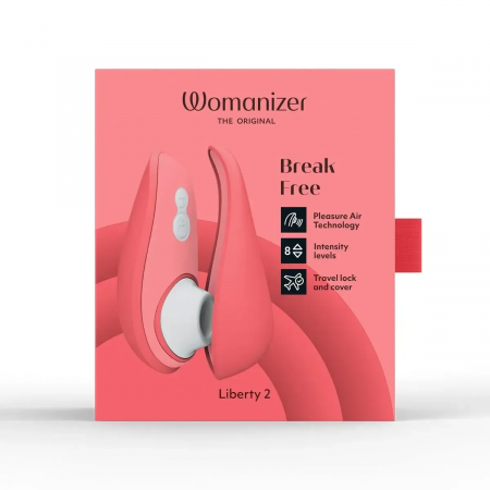 фото Вакуумний кліторальний стимулятор Womanizer Liberty 2 Vibrant Rose, 8 режимів