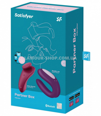 фото Набір Satisfyer Partner Box 1 (в-р для пар Double Joy + в-р у трусики Sexy 