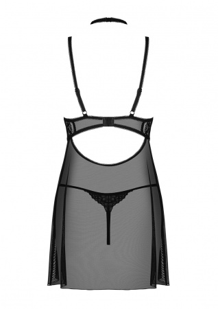 фото Комплект 88318 Elizenes Babydoll & Thong Black S/M