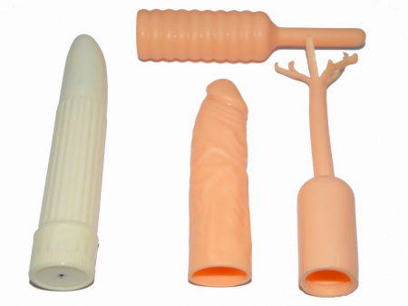 фото Вибратор и три насадки